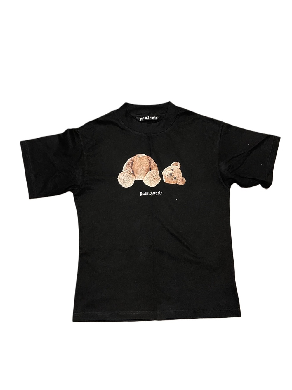Palm Angels Black Teddy Split-Head Graphic Tee
